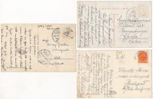 Miskolc - 3 db régi képeslap - 3 pre-1945 postcards