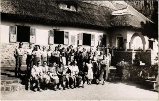 1937 Badacsony, Rodostó menedékház, turisták. photo
