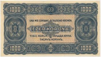 1923. 1000K "B79 847787", "8 FILLÉR - NYOLC FILLÉR" felülbélyegzéssel, nyomdahel...