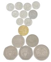 15db-os vegyes külföldi érmetétel, közte Seychelles-szigetek, Maldív-szigetek, Mauritius T:2,2- 15pcs of mixed foreign coin lot, in it Seychelles, Maldives, Mauritius C:XF,VF