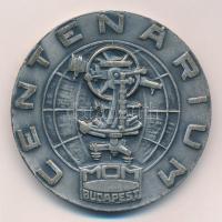 1976. "100 éves a Magyar Optikai Művek" kétoldalas ezüstözött bronz emlékérem (60mm) T:1- ...