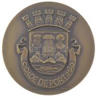 Portugália DN "Manuel Teixeira Gomes 1860-1941 / Portimao városa" kétoldalas bronz emlékér...