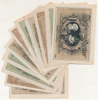 Ausztria / Saalfelden 1920. 10H (3x) + 20H (3x) + 25H (2x) +50H (3x) T:1- sarokhajtás
Austria / Saa...