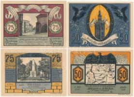 Németország / Striegau 50p (2xklf) + 75p (2xklf) szükségpénz T:I
Germany / Striegau 50 Pfennig (2xd...