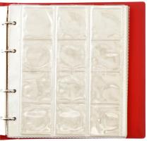 Zöld "Numis Junior" érmetartó album klf méretű érmék tárolására, 9 darab berakólappal, has...