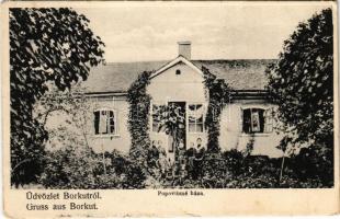 1911 Tiszaborkút, Borkút, Kvaszi, Kvasy (Máramaros); Popovitsné háza. Rosenblüth Emanuel kiadása / villa (EK)