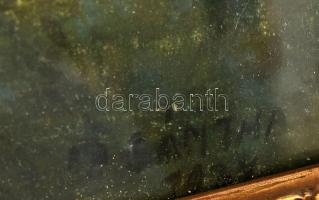 Bántha 1924 jelzéssel: Vajdahunyad vára. Akvarell, papír. 22x32 cm Üvegezett keretben