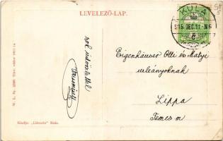 1915 Kúla, Kula; Szent István utca, Hungária szálloda. W.L. Bp. 2336. / street view, hotel (EK)