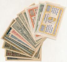 Németország, Ausztria ~1920. 13 darabos szükségpénz tétel 6 városból, közte Aschaffenburg, Fischamen...