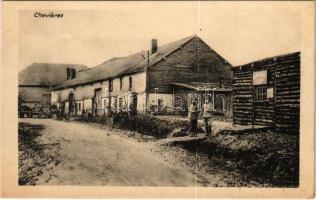 Chevieres, Kantine / WWI German military, field canteen in France (EK)