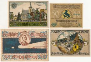 Németország, Ausztria ~1920. 6 darabos szükségpénz tétel, közte Saalfeld 50p, Altona 70p T:I-,II
Ge...