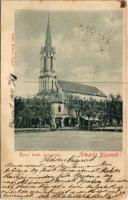 1900 Budapest IV. Újpest, Római katolikus templom. Schön Bernát kiadása (Rb)