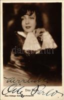 Dita Parlo, German film actress. Phot. Willinger, Berlin + autograph signature