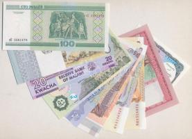 10 darabos vegyes külföldi bankjegy tétel, közte Angola, Nepál, Fehéroroszország, Kambodzsa T:I
10 ...