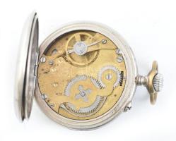 Roskopf vasutas zsebóra, fém tokos Hibátlan számlappal, működő, jó állapotban d: 50 mm