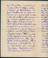 1929 Mécs László (1895-1978) költő saját kezű levele Nagykaposról