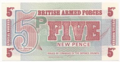 Nagy-Britannia / Brit katonai kiadás ~1970. 5p T:I Great Britain / British Military Authority ~1970. 5 New Pence T:UNC