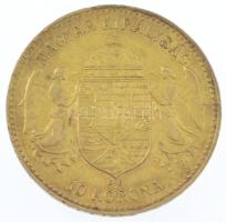 1906KB 10K Au Ferenc József Körmöcbánya (3,39g/0.900) T:2 Hungary 1906KB 10 Korona Au Kremnitz Franz Joseph I (3,39g/0.900) C:XF Adamo K8