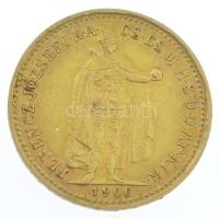1906KB 10K Au "Ferenc József" Körmöcbánya (3,39g/0.900) T:2
Hungary 1906KB 10 Korona Au K...