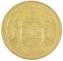 1899KB 10K Au Ferenc József Körmöcbánya (3,39g/0.900) T:1- Hungary 1899KB 10 Korona Au Kremnitz Franz Joseph I (3,39g/0.900) C:AU Adamo K8