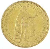 1897KB 20K Au "Ferenc József" Körmöcbánya (6,78g/0.900) T:1- / Hungary 1897KB 20 Korona Au...
