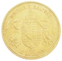 1894KB 10K Au "Ferenc József" Körmöcbánya (3,40g/0.900) T:1- 
Hungary 1894KB 10 Korona Au...