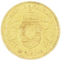 1892KB 10K Au "Ferenc József" Körmöcbánya (3,37g/0.900) T:2 
Hungary 1892KB 10 Korona Au ...