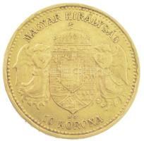 1905KB 10K Au Ferenc József Körmöcbánya (3,40g/0.900) T:2 Hungary 1905KB 10 Korona Au Franz Joseph Kremnitz (3,40g/0.900) C:XF Adamo K8