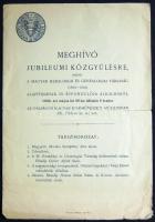 1933 Heraldikai és geneololgiai társaság meghívója