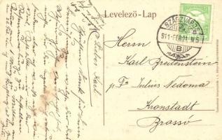 1911 Szászváros, Broos, Orastie; a jövőben montázslap. Szászvárosi könyvnyomda rt. könyv és papírker...