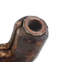 Antik tajtékpipa, sérült, h: 54 cm