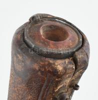 Antik tajtékpipa, sérült, h: 54 cm