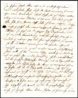 cca 1845 Francia nyelvű levél Vizsolyi Gusztáv főbíró, alispánhoz