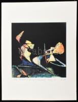 Joseph Kádár (1936-2019): Szürrealista kompozíció, 1971. Elektrográfia, papír, jelzett. Művészpéldán...