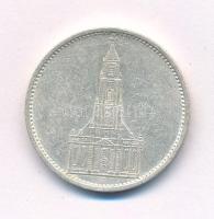 Német Harmadik Birodalom 1934F 5M Ag "Garnisonkirche" T:2 ph. German Third Reich 1934F 5 Reichsmark Ag "Garnisonkirche" C:XF edge error Krause KM#83