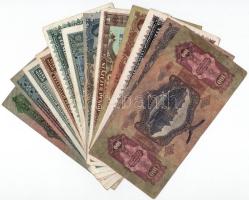 12db-os vegyes inflációs pengő bankjegy tétel T:II-III közte kis szakadás