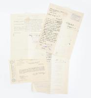 1930-1934 Shell Kőolaj Részvénytársaság 4 db fejléces levélpapírjára írt levél