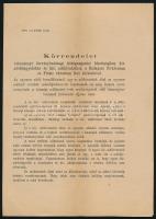 1845-1944 6 db régi vegyes irat (körrendelet, népneveléstan, stb.)