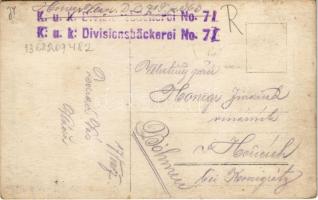 1917 Bereck, Bereczk, Bretcu; utca, templom, katonák / WWI Austro-Hungarian K.u.K. military, street ...