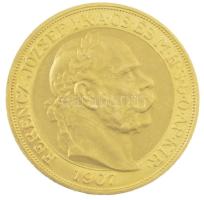 1907KB 100K Au "Ferenc József koronázásának 40. évfordulója" Körmöcbánya (33.95g/0.900) T:...