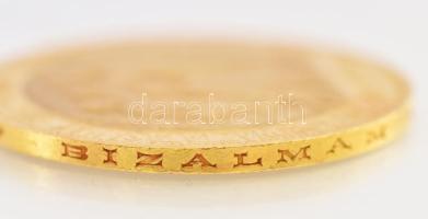 1907KB 100K Au "Ferenc József koronázásának 40. évfordulója" Körmöcbánya (33.95g/0.900) T:...