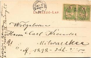 1904 Ménes, Minis; M. kir. Vincellér iskola főépülete. Heimann Zsigmond kiadása / Winemaker school (...