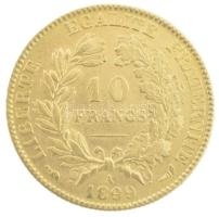 Franciaország 1899A 10Fr Au (3,23g/0.900) T:2 France 1899A 10 Francs Au (3,23g/0.900) C:XF Krause KM#830
