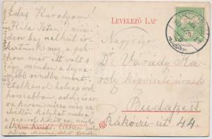 1909 Herkulesfürdő, Herkulesbad, Baile Herculane; 100 év múlva a jövőben montázs. Mihalovitzky Arnol...