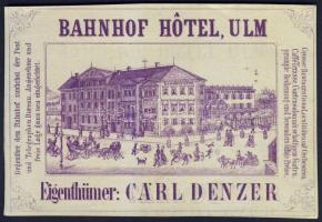 1883 Ulm Litho számla / Litho advertising