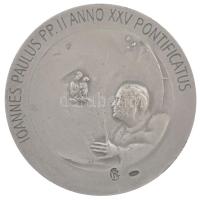 Vatikán 2003. "II. János Pál" kétoldalas, jelzett Ag emlékérem, 4978/6000 peremen jelzett ...