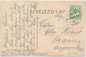 1911 Karánsebes, Caransebes; Múnk R. és Társa faárugyára. Halász Nándor kiadása / Holzwarenfabrik / ...