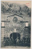 Gyalár, Ghelari; vasbánya, I. Ferenc József altáró. Adler fényirda 1909. / iron mine, entrance (EK)