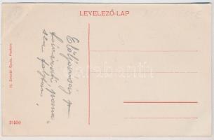 1911 Pankota, Pancota; Csiky Gergely utca, S. Gáspár Jenő órás, Schveitzer Zsigmond timár, Meixner J...