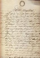 1808 Hivatalos levél a körmöcbányai városi magisztátusnak 15 kr szignettával / Ex offo letter for the Cremitz magistrate with 15 kr signetta